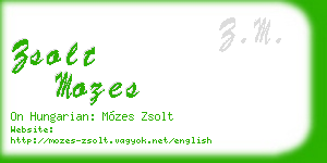 zsolt mozes business card